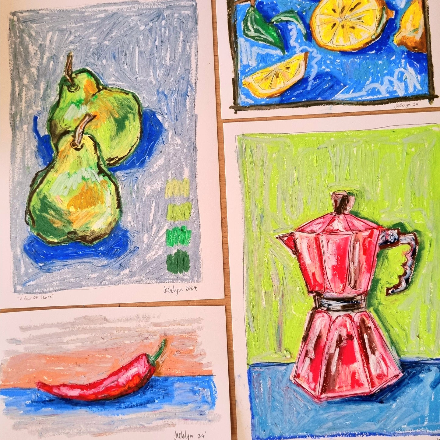 Spicy Chilli Pepper | Oil Pastel Illustration