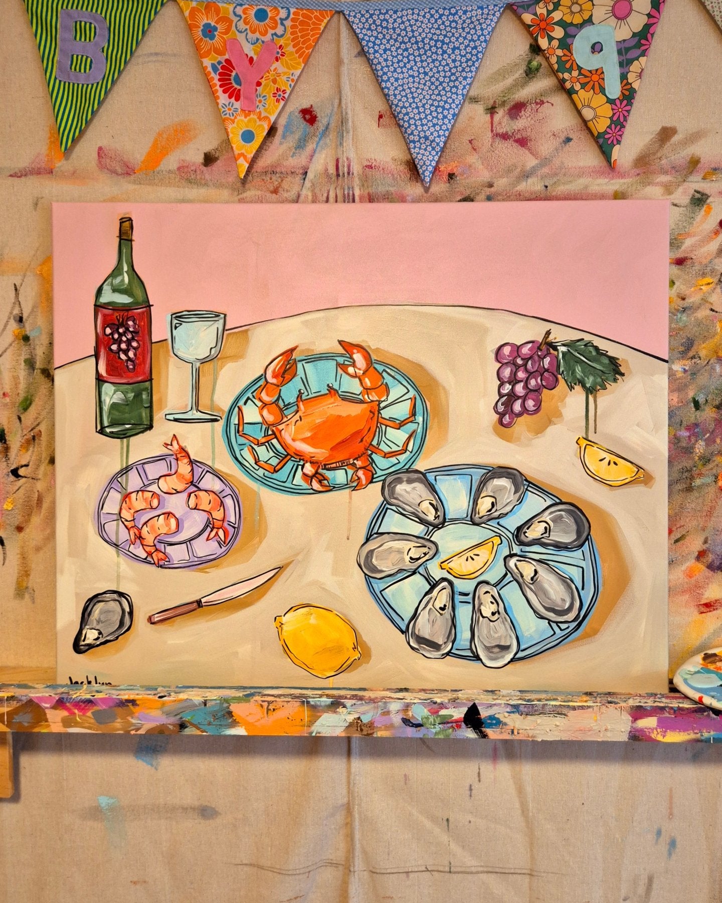 Seafood For Dinner | Original Artwork