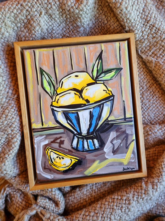 Blue Vase "Lemony Goodness" Mini
