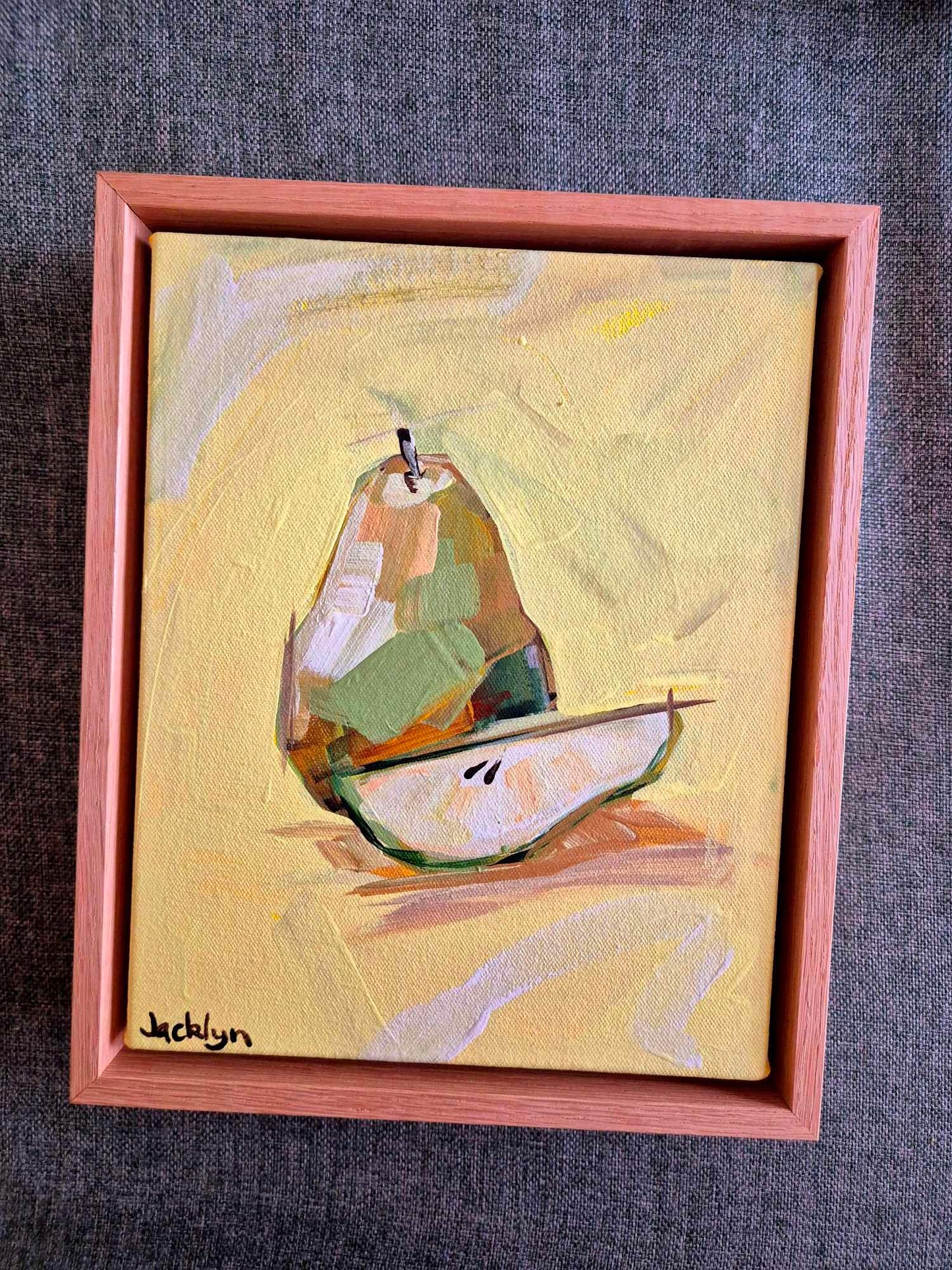 Pear (Yellow) | Mini Original Artwork