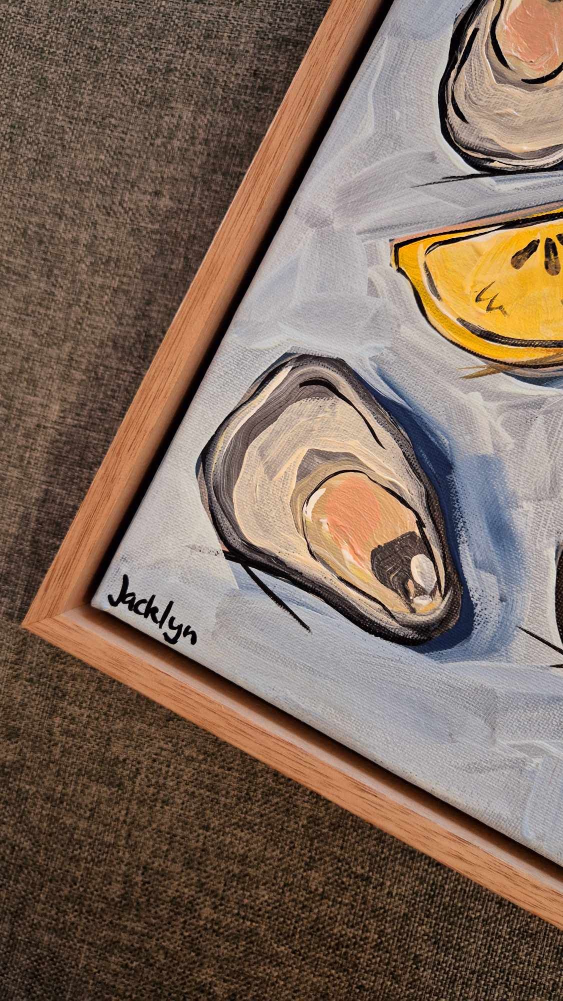 Oysters with Lemons | Original Artwork