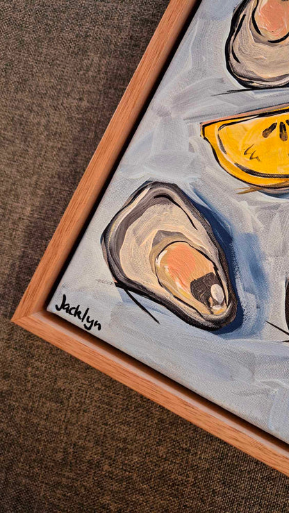 Oysters with Lemons | Original Artwork