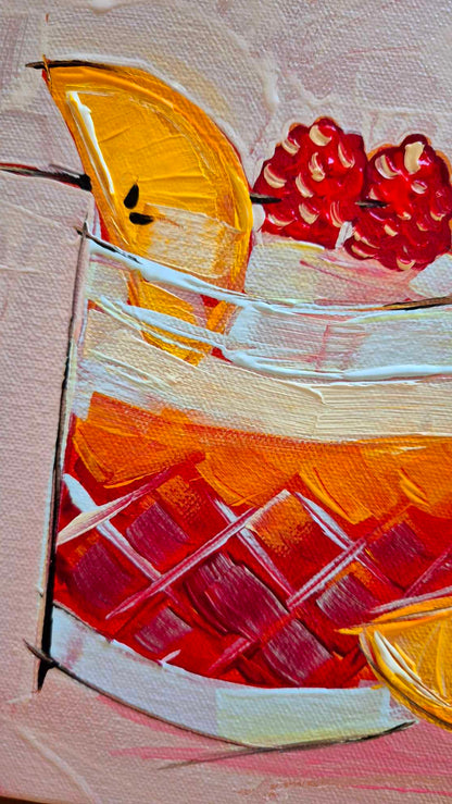 Citrus Cocktail | Mini Original Artwork