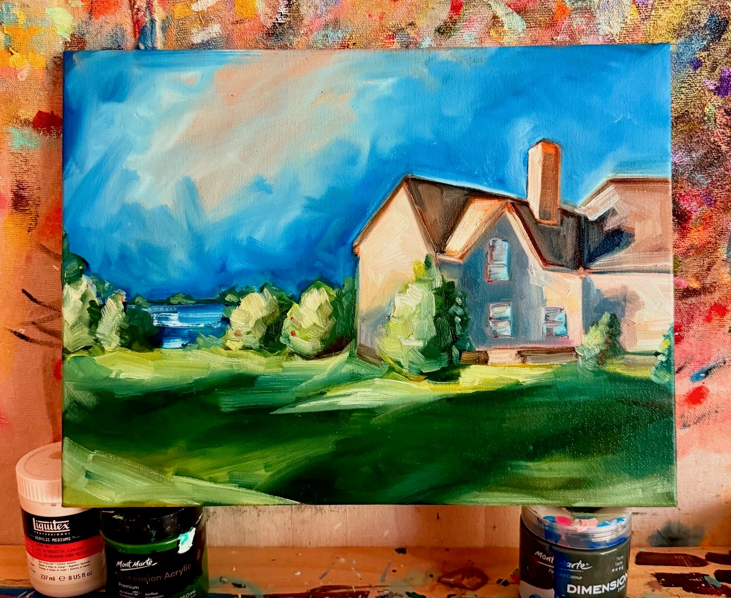 Landscape Cottage (Oil Painting) | Limited Edition Print