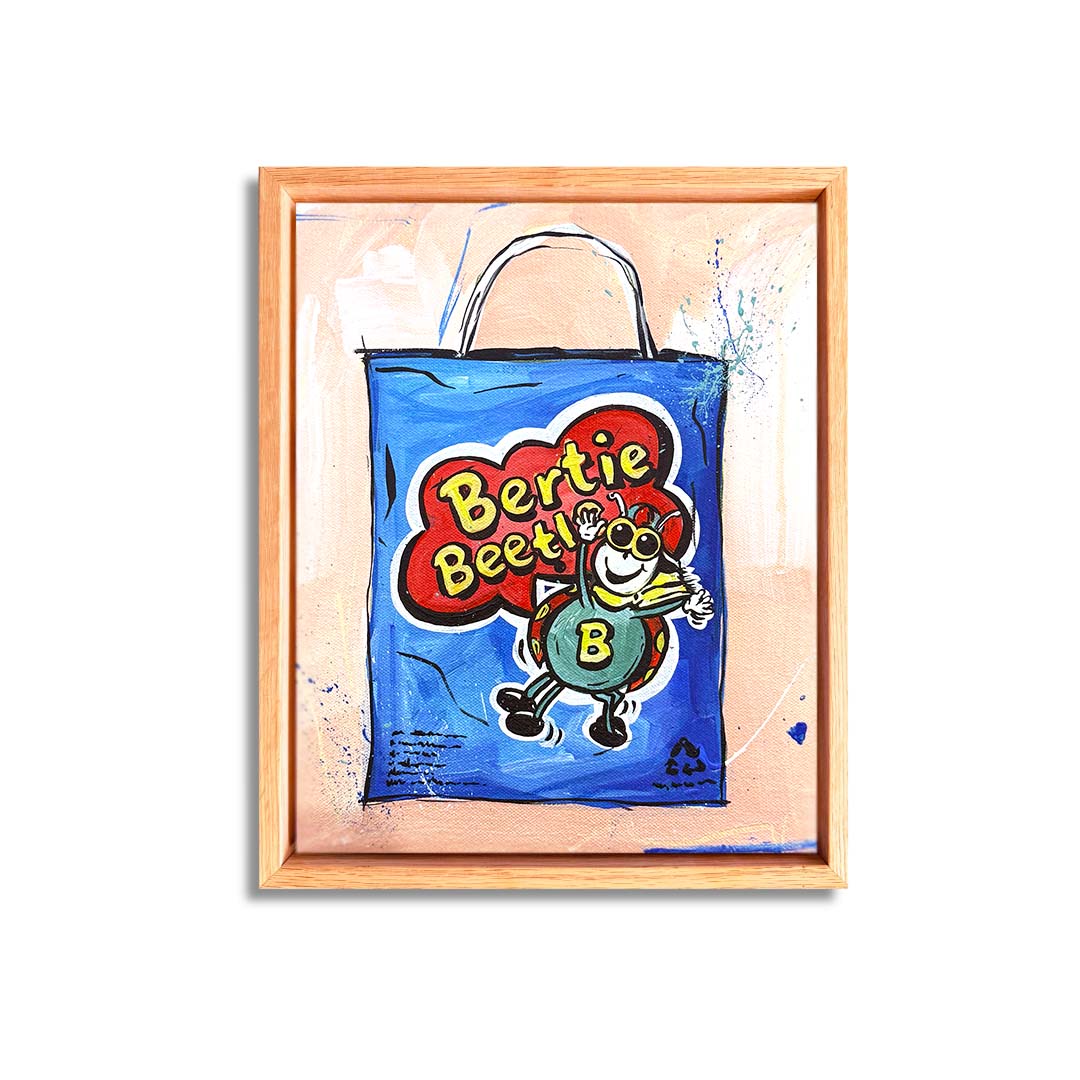 Bertie Beetle Show Bag | Mini Original Artwork