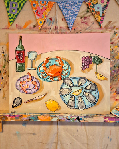 Seafood For Dinner | Original Artwork