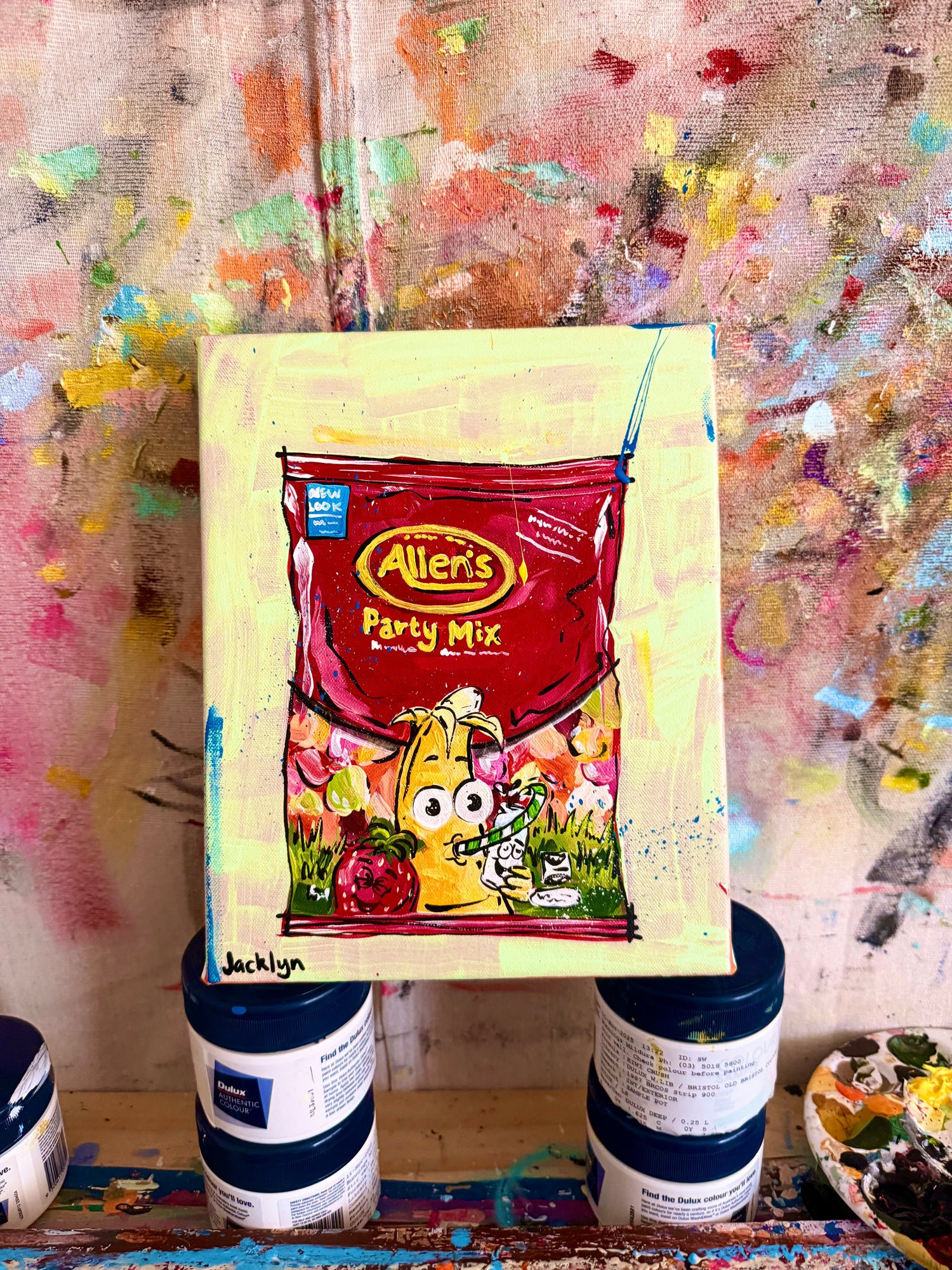 Party Mix Lollies | Mini Original Artwork