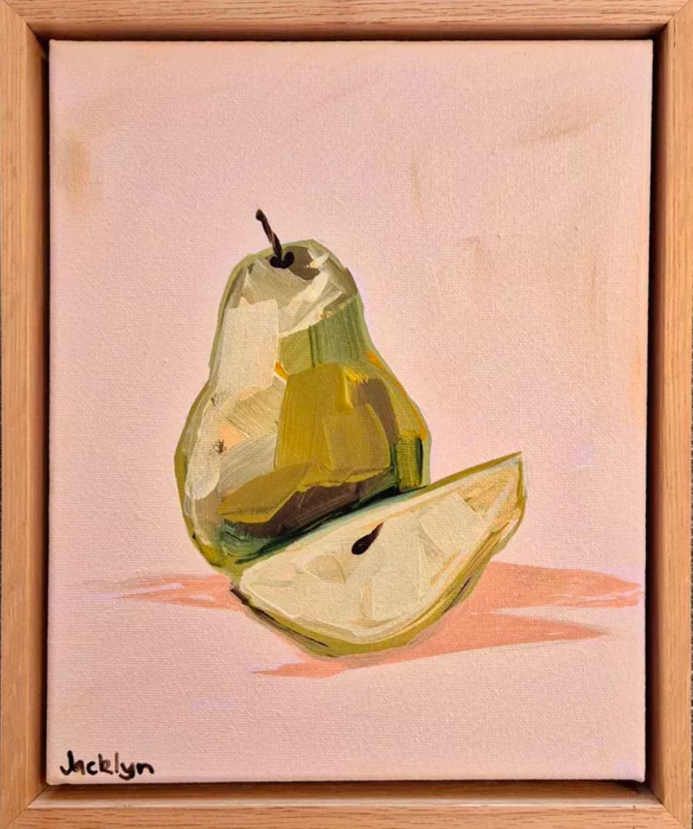 Pear (Pink) | Mini Original Artwork