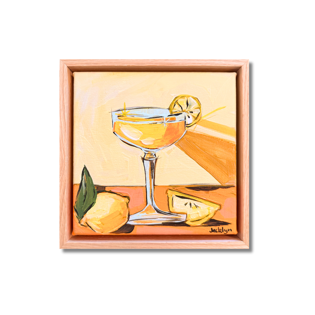 Yellow Sunshine Cocktail | Lemon Original Artwork