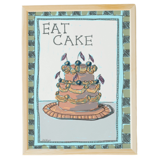 Eat Cake Poster Print