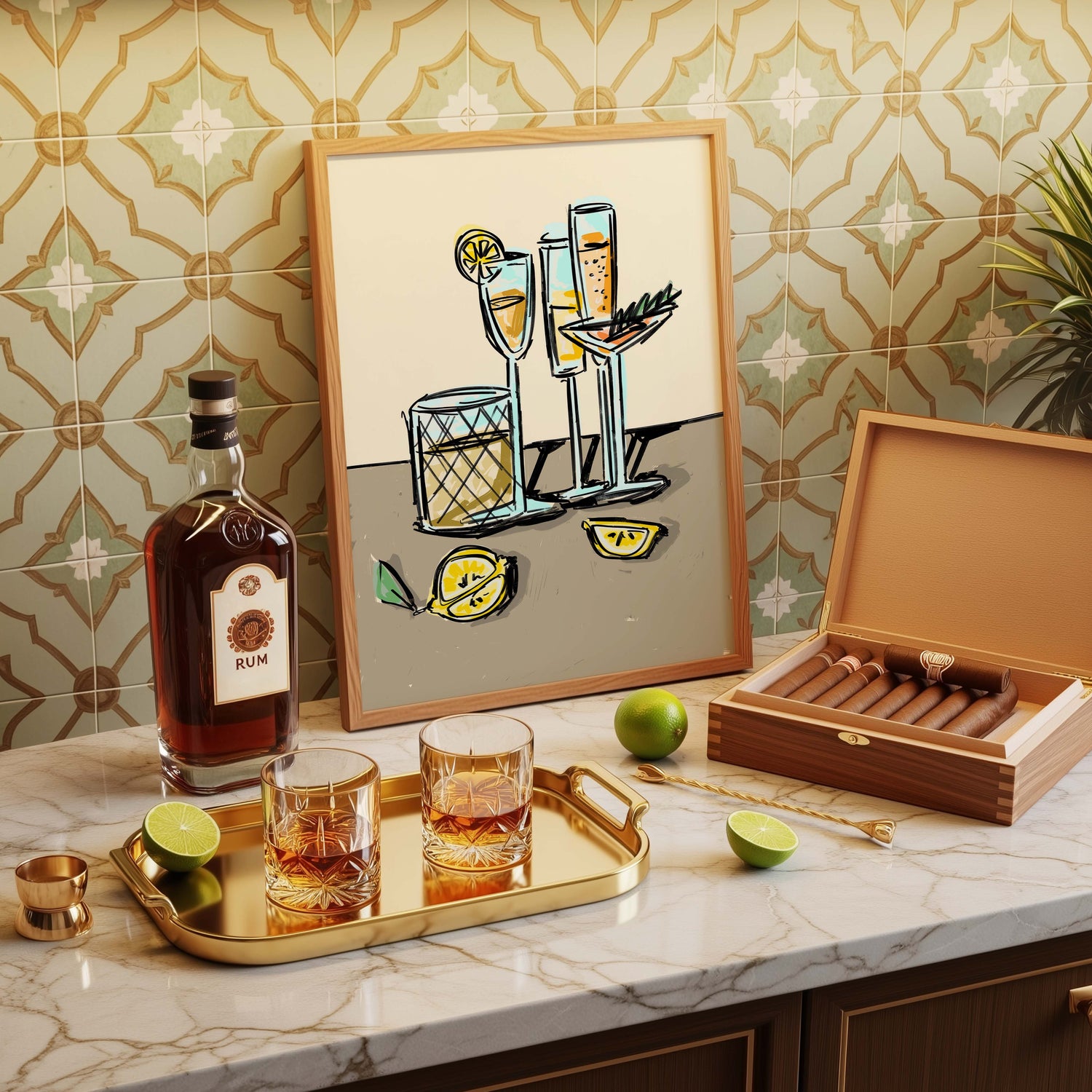 Cocktail Hour | Kitchen Poster Club