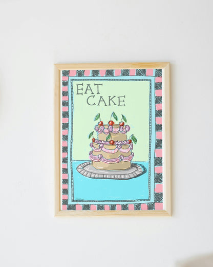 Eat Cake - Poster Print