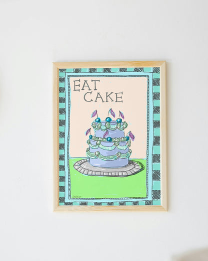 Eat Cake - Poster Print