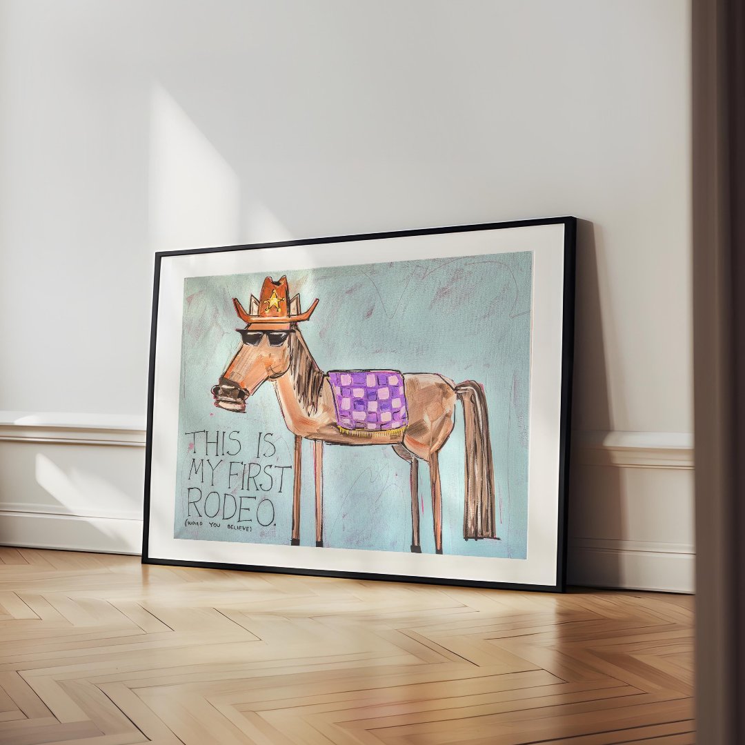 This Is My First Rodeo | Paper Print – Jacklyn Foster Art