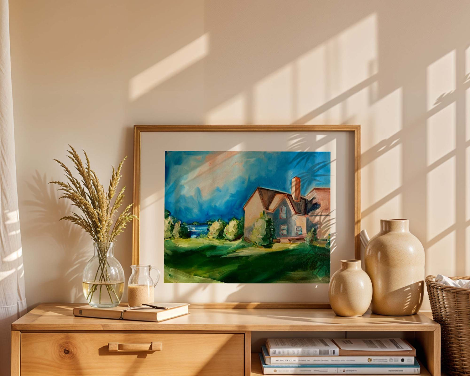 Landscape Cottage (Oil Painting) | Limited Edition Print