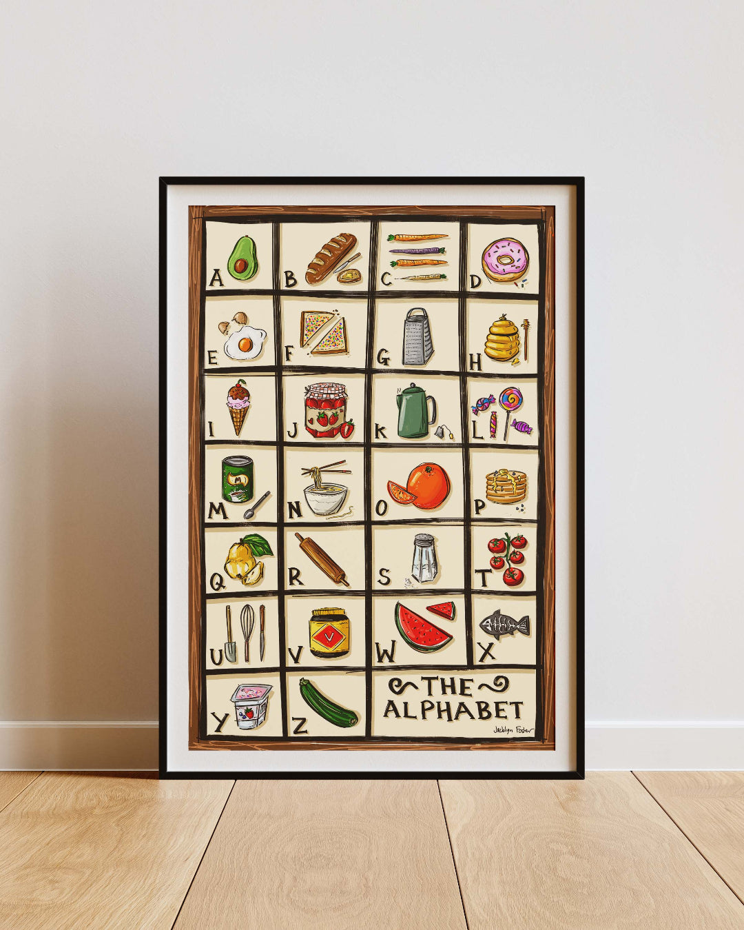 A-Z Alphabet Poster Print